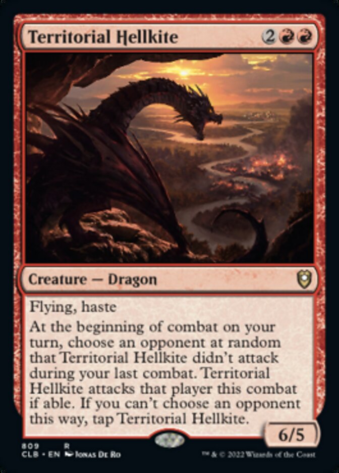 Territorial Hellkite [Commander Legends: Battle for Baldur's Gate] | Good Games Morley
