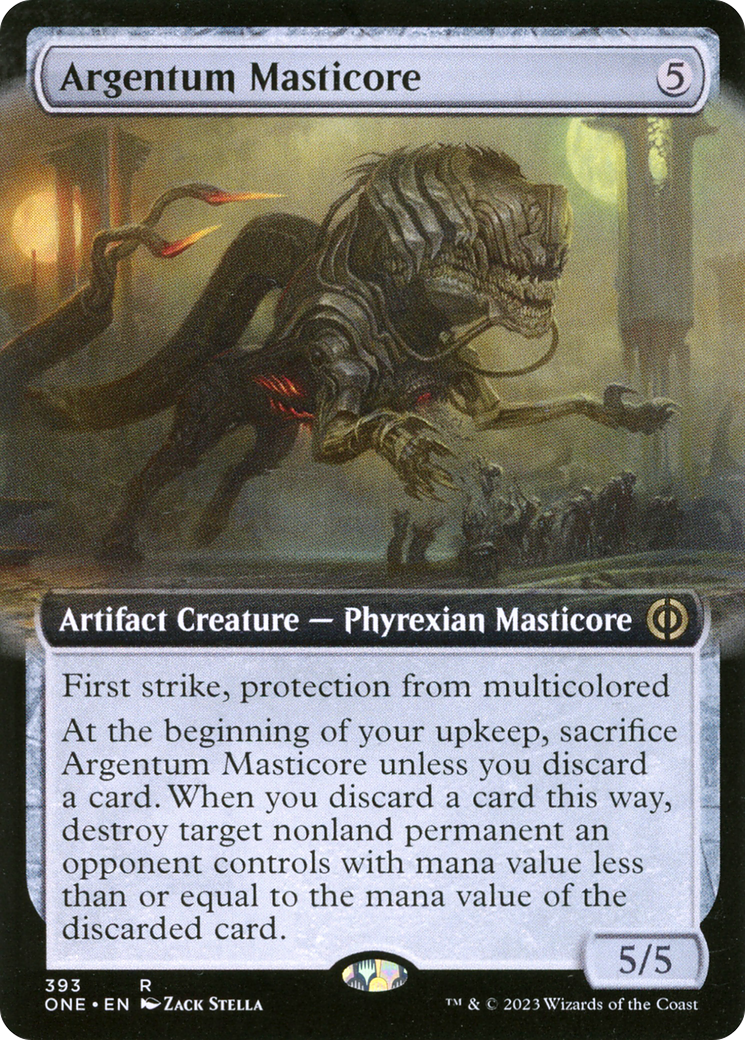 Argentum Masticore (Extended Art) [Phyrexia: All Will Be One] | Good Games Morley