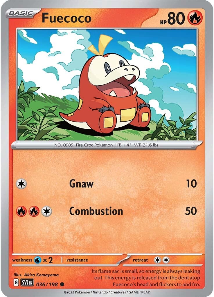 Fuecoco (036/198) [Scarlet & Violet: Base Set] | Good Games Morley
