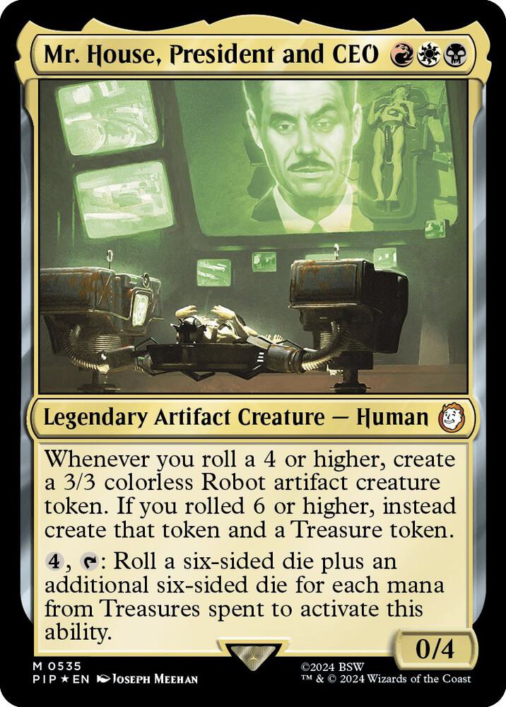 Mr. House, President and CEO 535/326 (Universes Beyond: Fallout)  - Foil | Good Games Morley