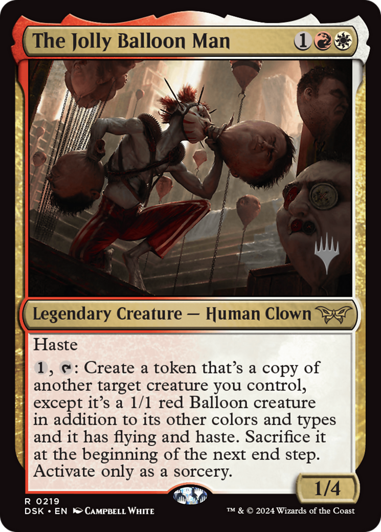 The Jolly Balloon Man (Promo Pack) [Duskmourn: House of Horror Promos] | Good Games Morley