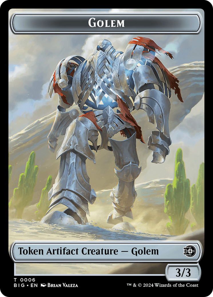 Golem Token [Outlaws of Thunder Junction: The Big Score Tokens] | Good Games Morley