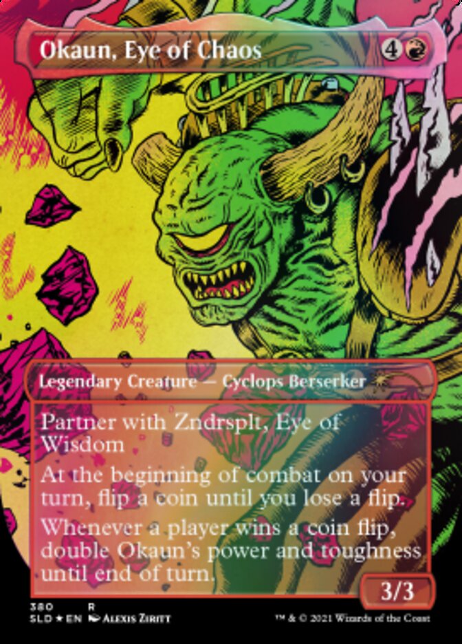Okaun, Eye of Chaos // Okaun, Eye of Chaos (Borderless) [Secret Lair Drop Series] | Good Games Morley