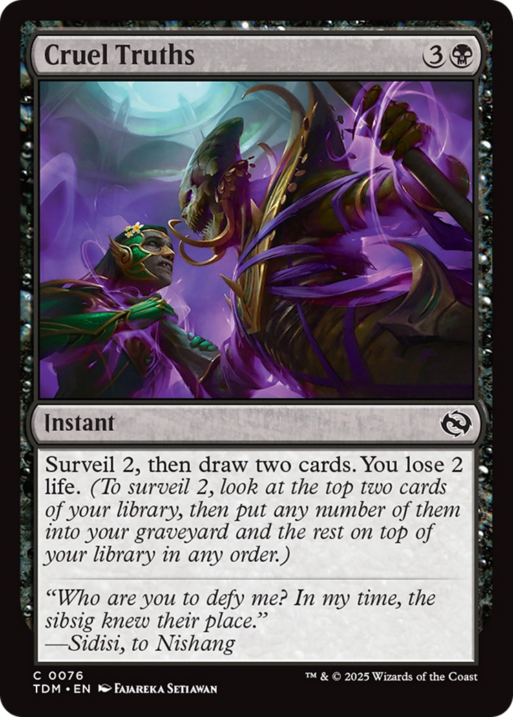 Cruel Truths [Tarkir: Dragonstorm] | Good Games Morley