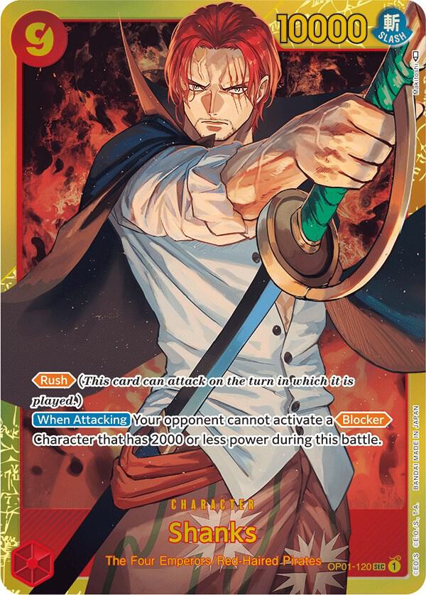 Shanks OP01-120 (Romance Dawn)  - Foil | Good Games Morley