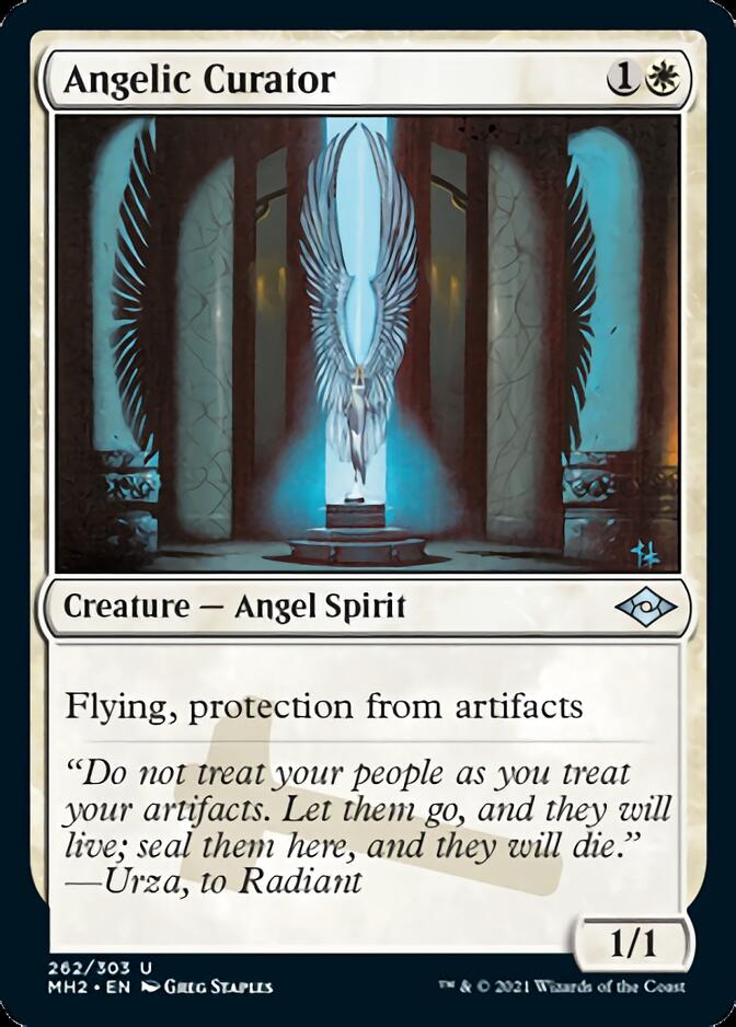 Angelic Curator (Foil Etched) [Modern Horizons 2] | Good Games Morley