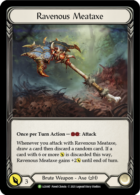 Ravenous Meataxe [LGS047] (Promo)  Cold Foil | Good Games Morley