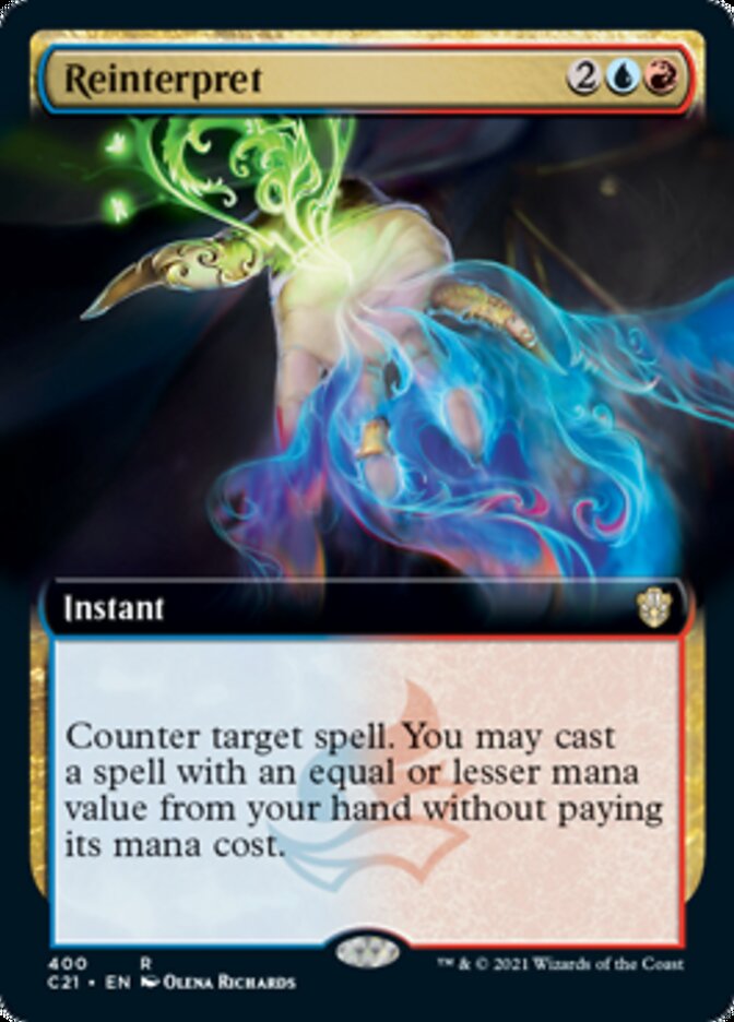 Reinterpret (Extended Art) [Commander 2021] | Good Games Morley