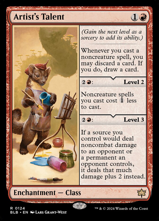Artists Talent 124 (Bloomburrow)  - Foil | Good Games Morley