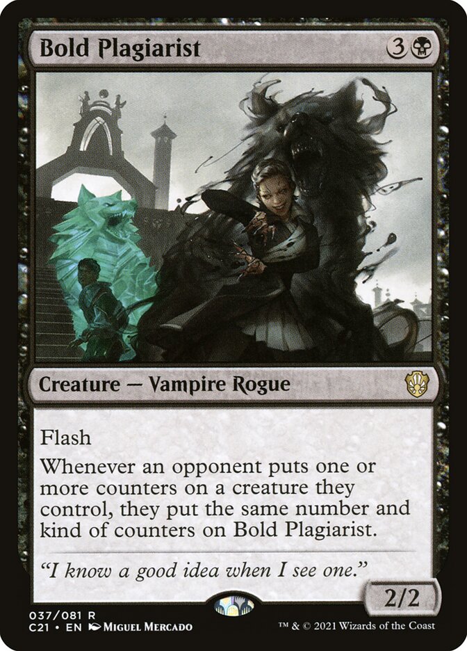 Bold Plagiarist 37/81 (Commander 2021)  | Good Games Morley