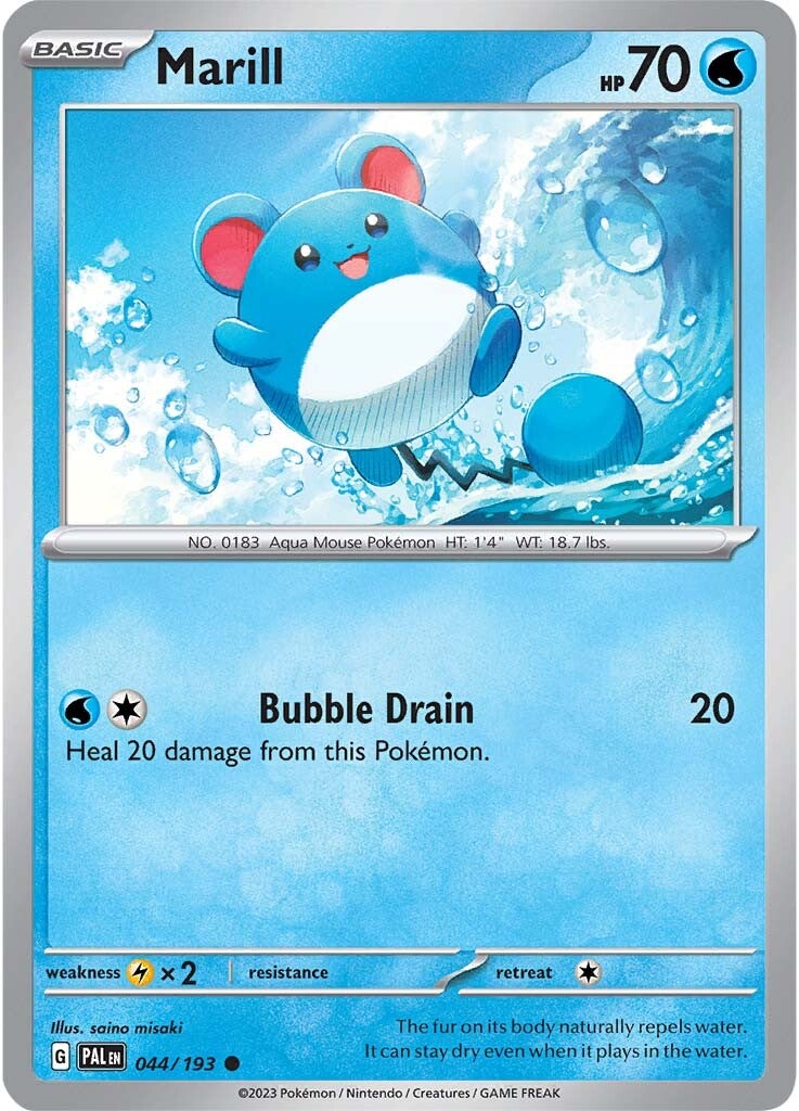 Marill (044/193) [Scarlet & Violet: Paldea Evolved] | Good Games Morley