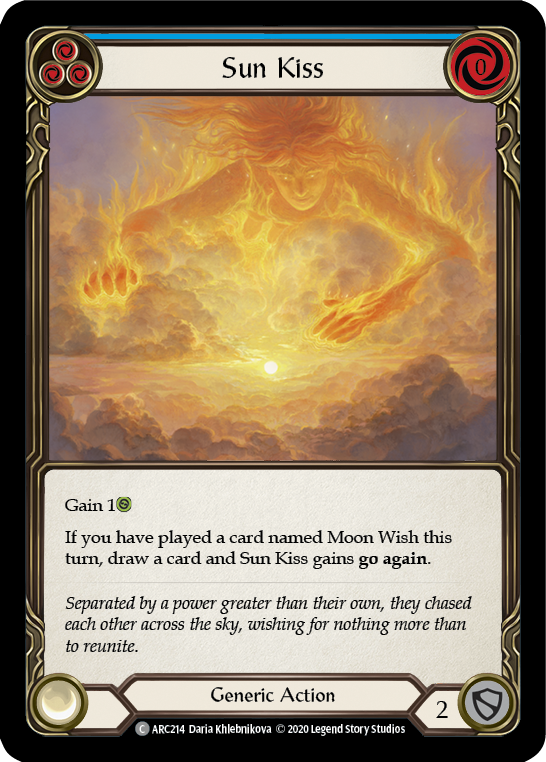Sun Kiss (Blue) [U-ARC214] (Arcane Rising Unlimited)  Unlimited Rainbow Foil | Good Games Morley