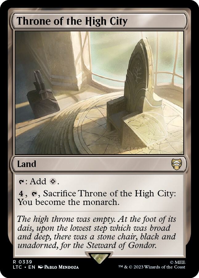 Throne of the High City 339 (Commander: The Lord of the Rings: Tales of Middle-earth)  | Good Games Morley