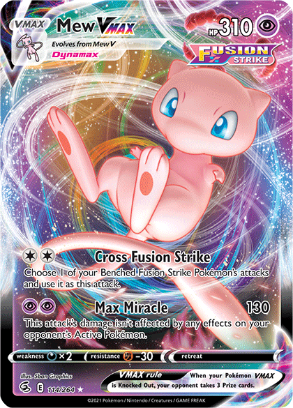 Mew VMAX (114/264) [Sword & Shield: Fusion Strike] | Good Games Morley