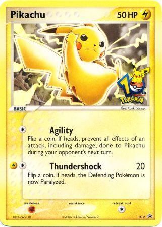 Pikachu (012) (10th Anniversary Promo) [Miscellaneous Cards] | Good Games Morley