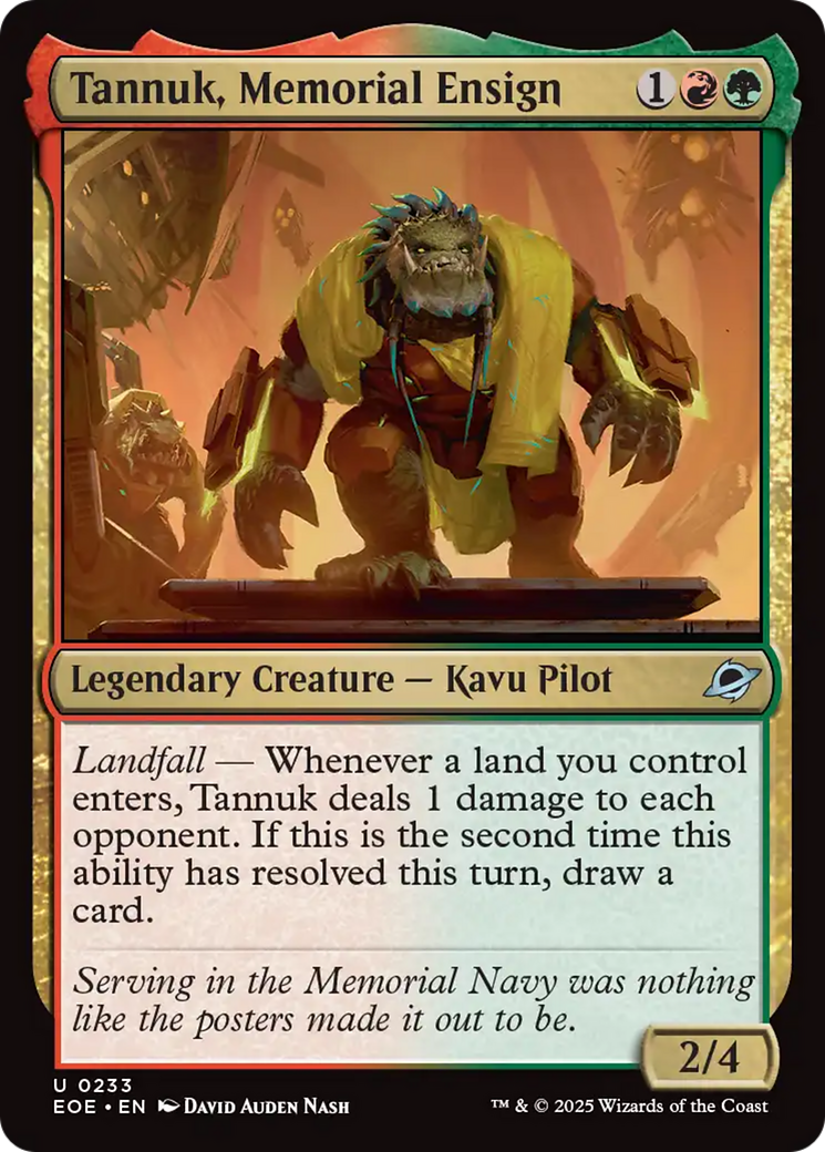 Tannuk, Memorial Ensign [Edge of Eternities] | Good Games Morley