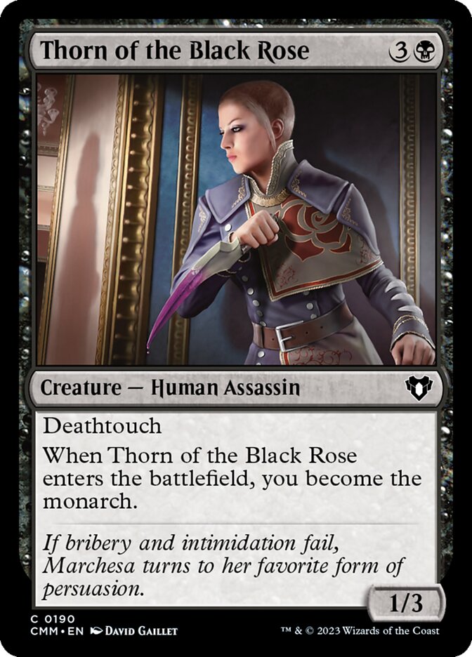 Thorn of the Black Rose 190/451 (Commander Masters)  - Foil | Good Games Morley