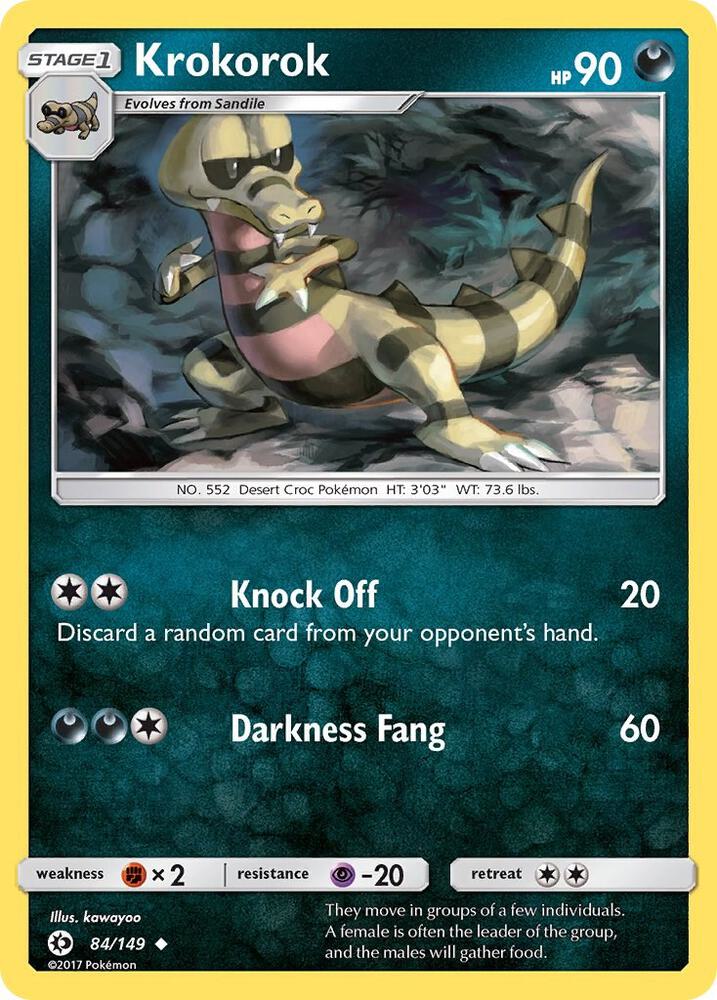Krokorok 84/149 (SM Base Set)  | Good Games Morley