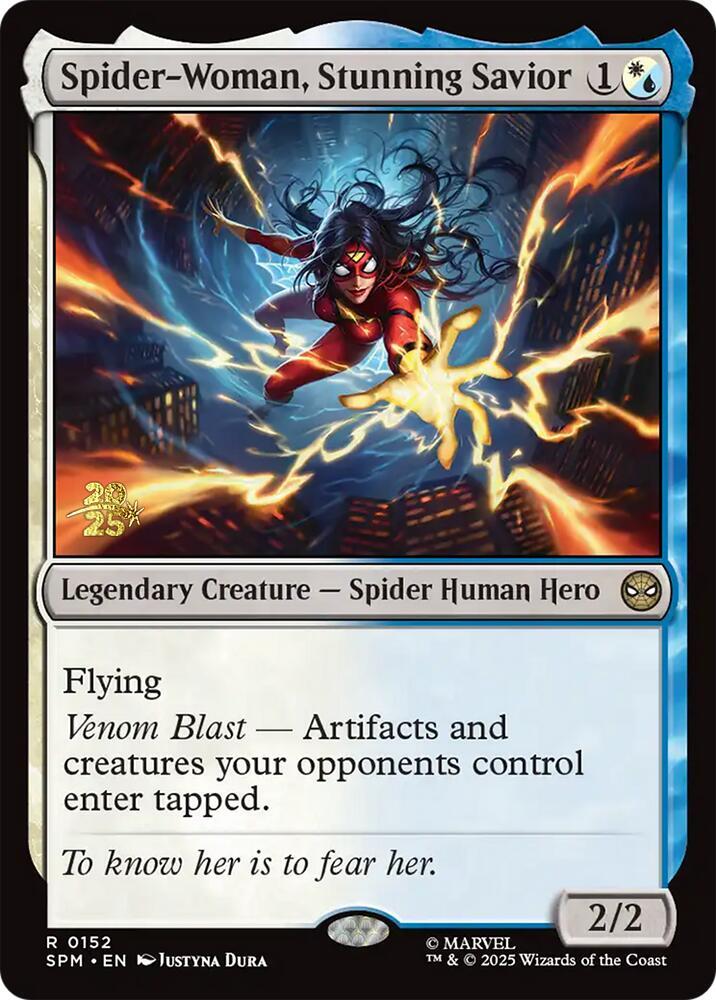Spider Woman Stunning Savior 152s/73 (Prerelease Cards)  - Foil | Good Games Morley