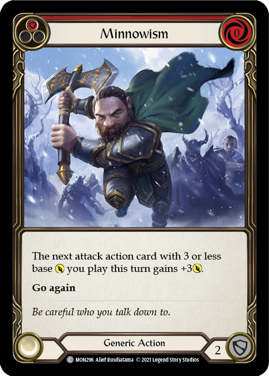 Minnowism (Red) [MON296-RF] (Monarch)  1st Edition Rainbow Foil | Good Games Morley