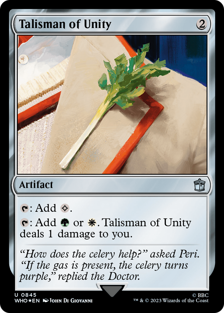 Talisman of Unity (Surge Foil) [Doctor Who] | Good Games Morley