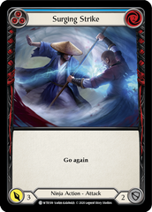 Surging Strike (Blue) [U-WTR109] (Welcome to Rathe Unlimited)  Unlimited Rainbow Foil | Good Games Morley