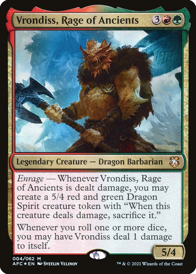 Vrondiss, Rage of Ancients 4/62 (Commander: Adventures in the Forgotten Realms)  - Foil | Good Games Morley