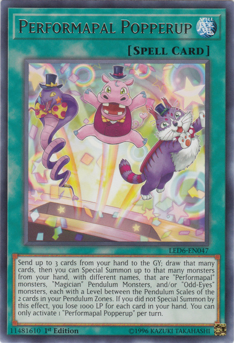 Performapal Popperup [LED6-EN047] Rare | Good Games Morley