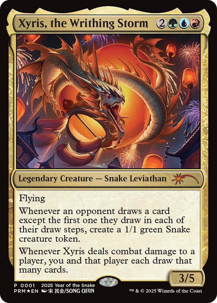 Xyris, the Writhing Storm (Year of the Snake 2025) [Standard Showdown Promos] | Good Games Morley