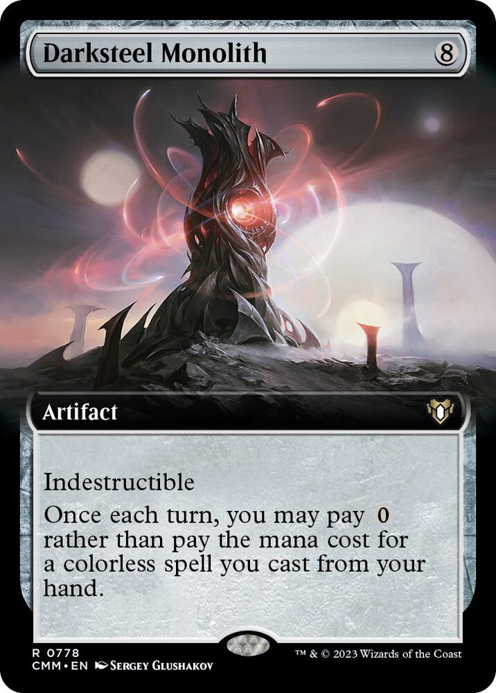 Darksteel Monolith 778 (Commander Masters)  - Extended Art | Good Games Morley