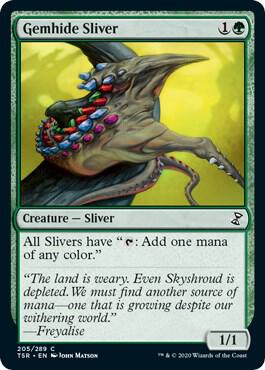 Gemhide Sliver 205/289 (Time Spiral: Remastered)  - Foil | Good Games Morley