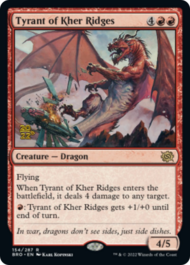 Tyrant of Kher Ridges [The Brothers' War Prerelease Promos] | Good Games Morley