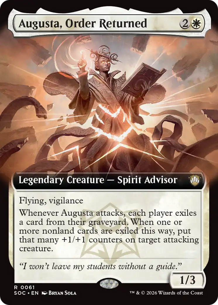 Augusta, Order Returned (Extended Art) [Secrets of Strixhaven Commander] | Good Games Morley
