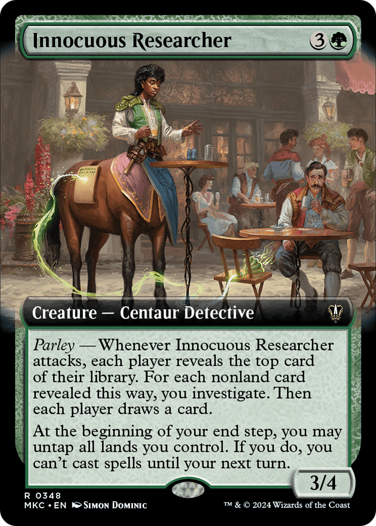 Innocuous Researcher (Extended Art) [Murders at Karlov Manor Commander] | Good Games Morley