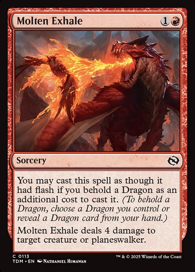 Molten Exhale 113/291 (Tarkir: Dragonstorm)  | Good Games Morley