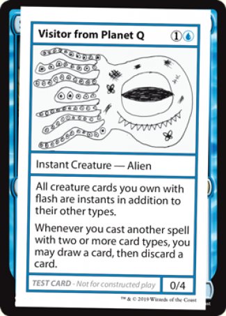 Visitor from Planet Q (2021 Edition) [Mystery Booster Playtest Cards] | Good Games Morley