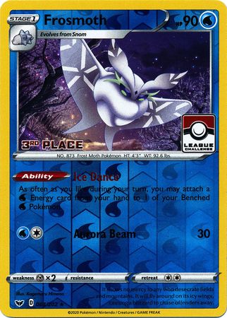 Frosmoth (064/202) (League Promo 3rd Place) [Sword & Shield: Base Set] | Good Games Morley