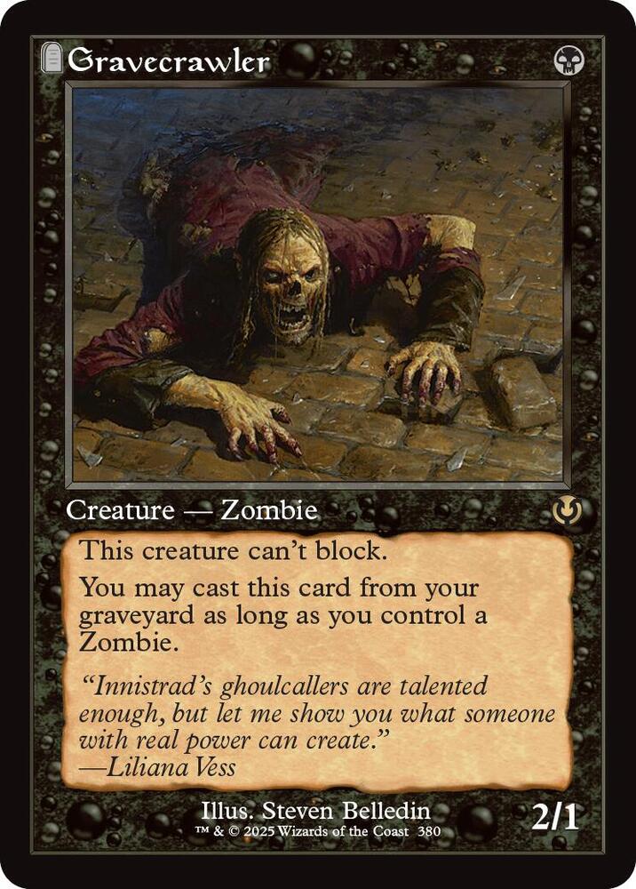 Gravecrawler 380/287 (Innistrad Remastered)  - Retro | Good Games Morley