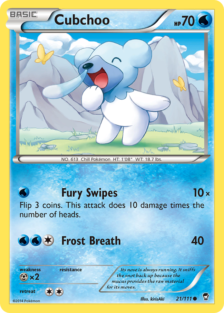 Cubchoo (21/111) [XY: Furious Fists] | Good Games Morley