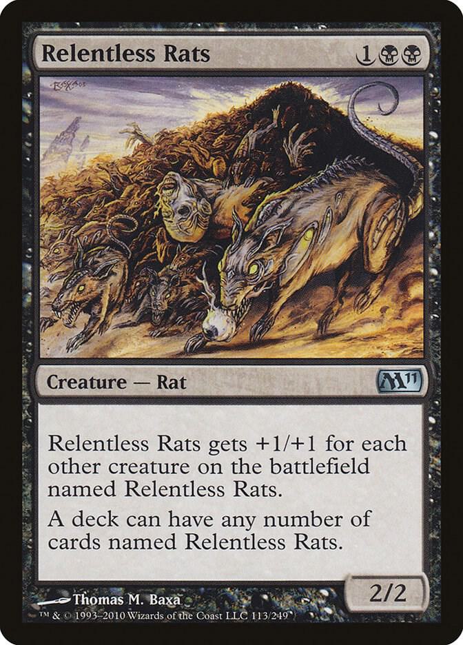 Relentless Rats 113 (Magic 2011 (M11))  - Foil | Good Games Morley