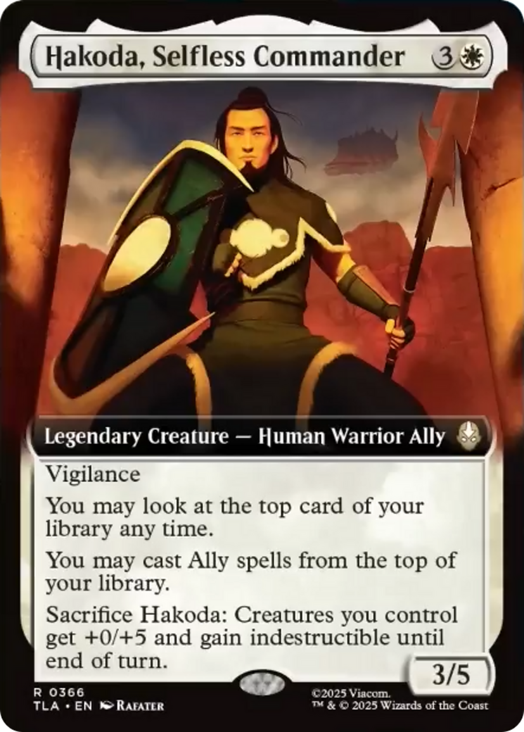 Hakoda, Selfless Commander (Extended Art) [Avatar: The Last Airbender] | Good Games Morley