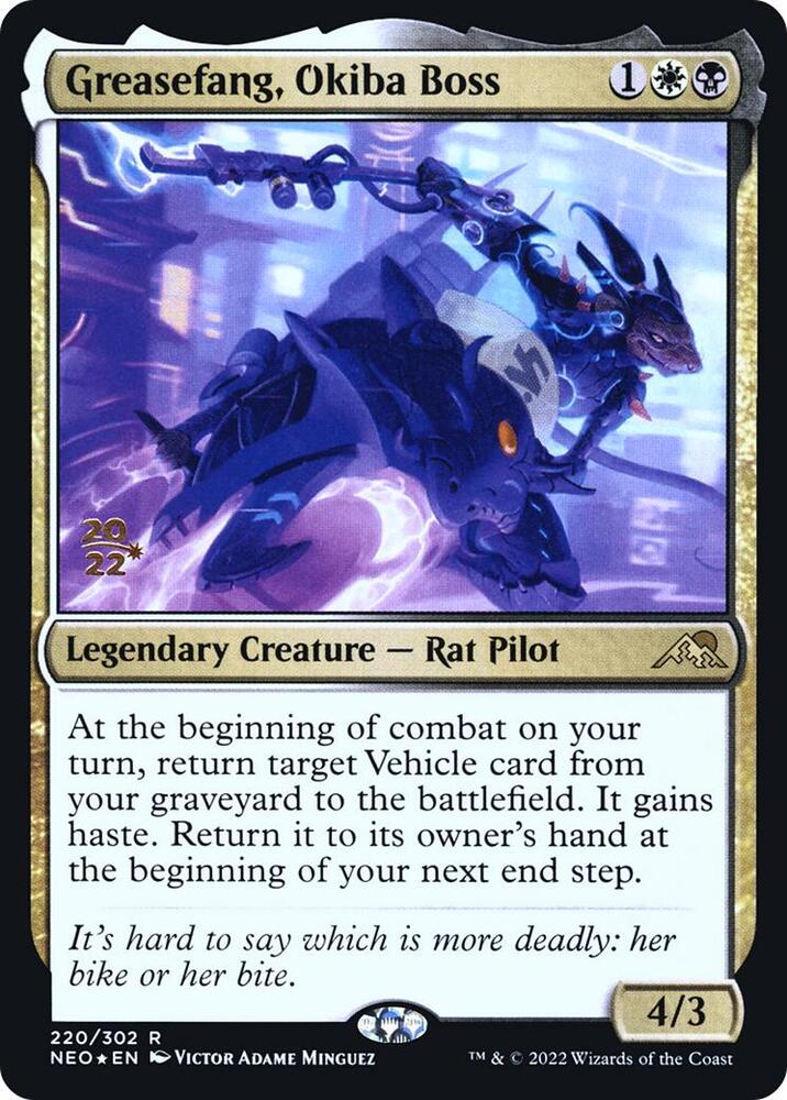 Greasefang Okiba Boss 220s/157 (Prerelease Cards)  - Foil | Good Games Morley