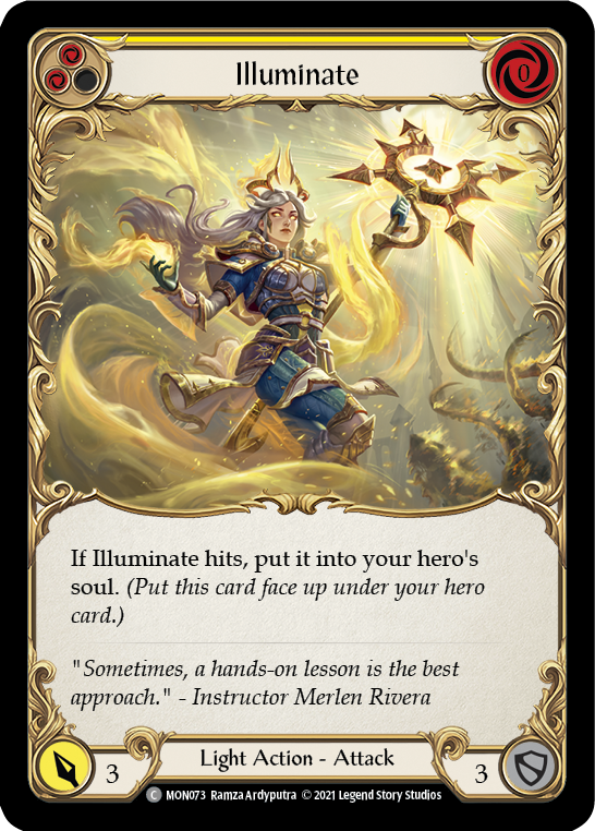 Illuminate (Yellow) [MON073-RF] (Monarch)  1st Edition Rainbow Foil | Good Games Morley