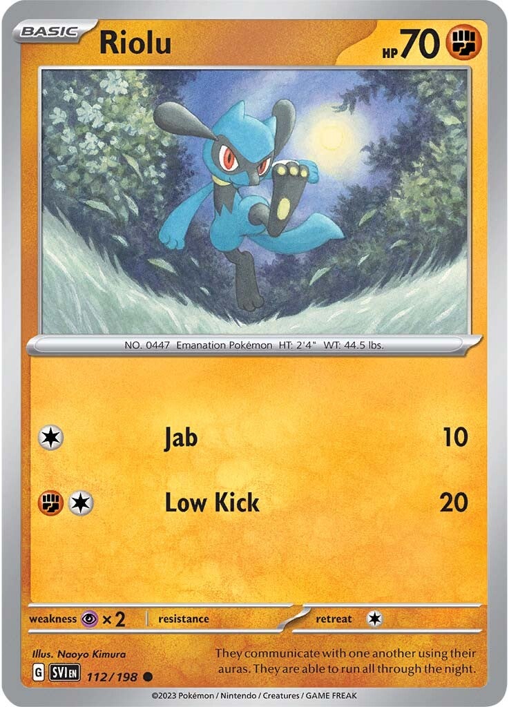Riolu (112/198) [Scarlet & Violet: Base Set] | Good Games Morley
