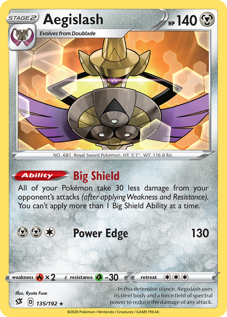Aegislash (135/192) [Sword & Shield: Rebel Clash] | Good Games Morley