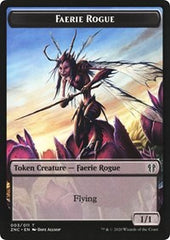 Faerie Rogue // Rat Double-Sided Token [Zendikar Rising Commander Tokens] | Good Games Morley