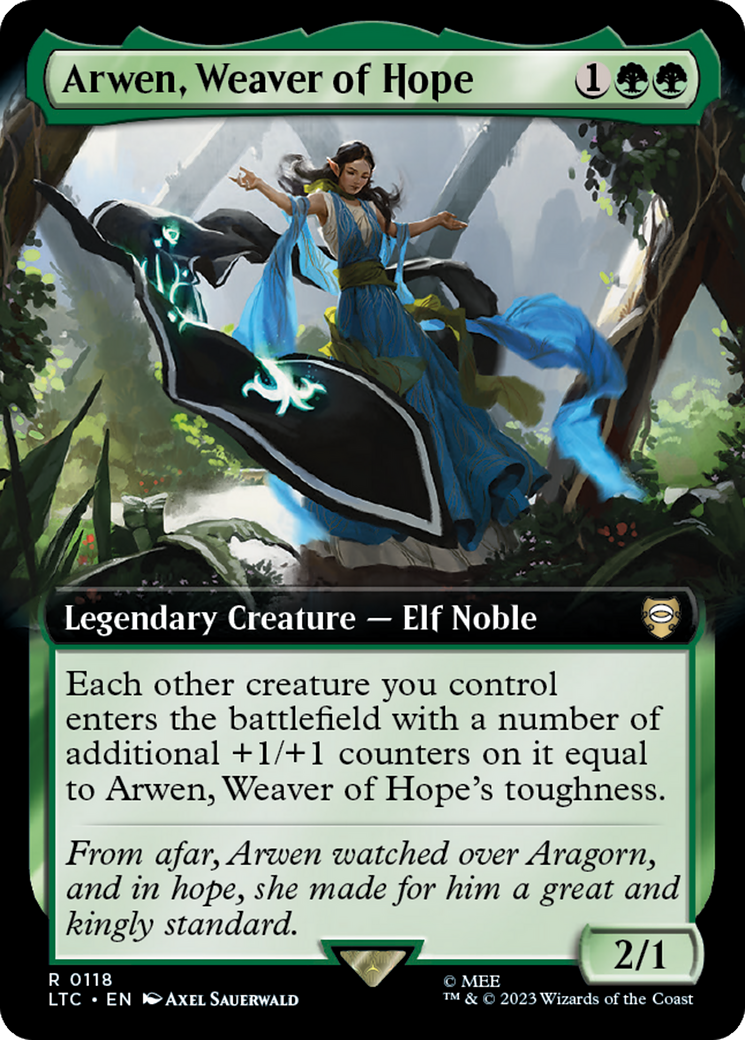 Arwen, Weaver of Hope (Extended Art) [The Lord of the Rings: Tales of Middle-Earth Commander] | Good Games Morley