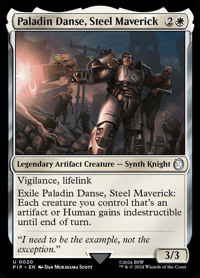 Paladin Danse, Steel Maverick 20/326 (Universes Beyond: Fallout)  | Good Games Morley
