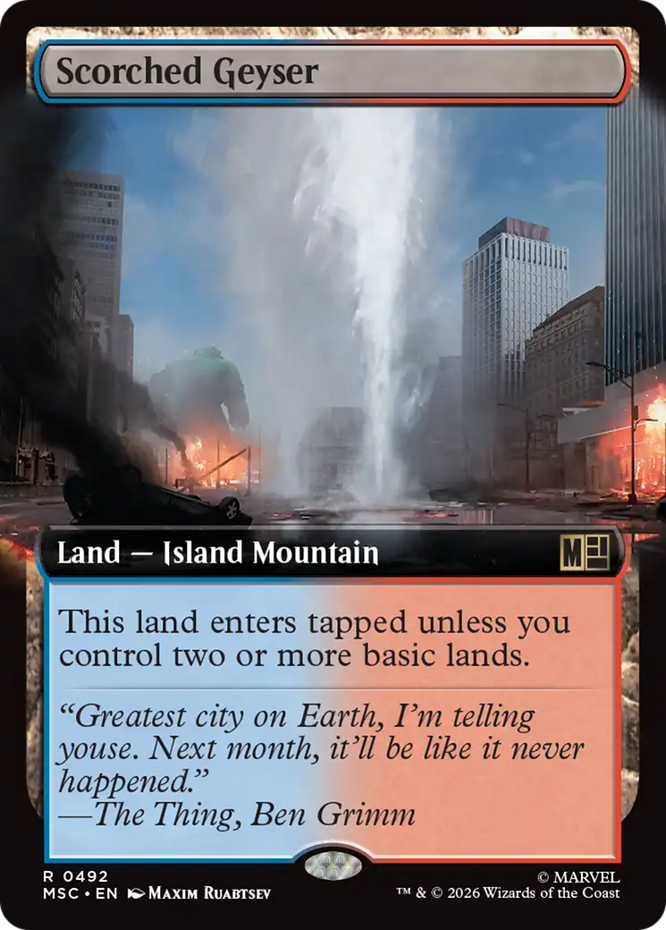 Scorched Geyser (Extended Art) [Marvel Super Heroes Commander] | Good Games Morley