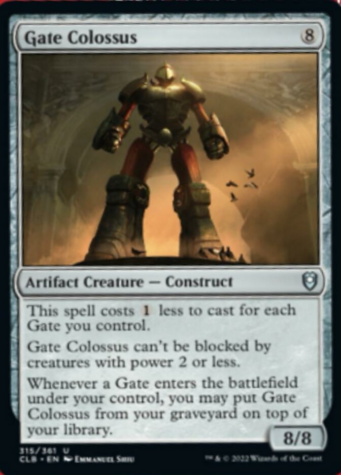 Gate Colossus [Commander Legends: Battle for Baldur's Gate] | Good Games Morley